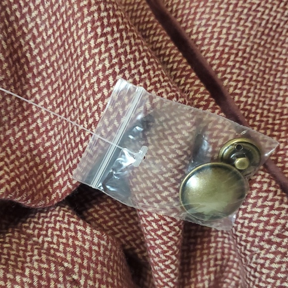 Modcloth tweed style blazer with velvet sz 1x - Picture 8 of 9